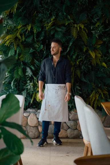 Chef Juan Manuel Barrientos at Elcielo fine dining restaurant